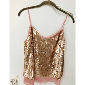 OThread & Co Women’s Glitter Sequin Strap Blouse